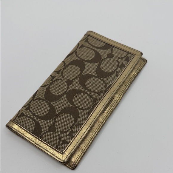 Gold Leather Women's Wallet - Picture 3 of 3